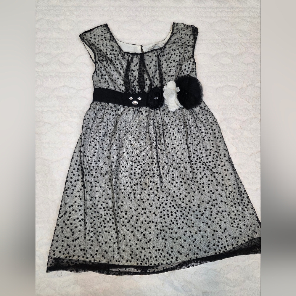 Vintage-Inspired Polka Dot Tulle Dress Old Navy XS 5